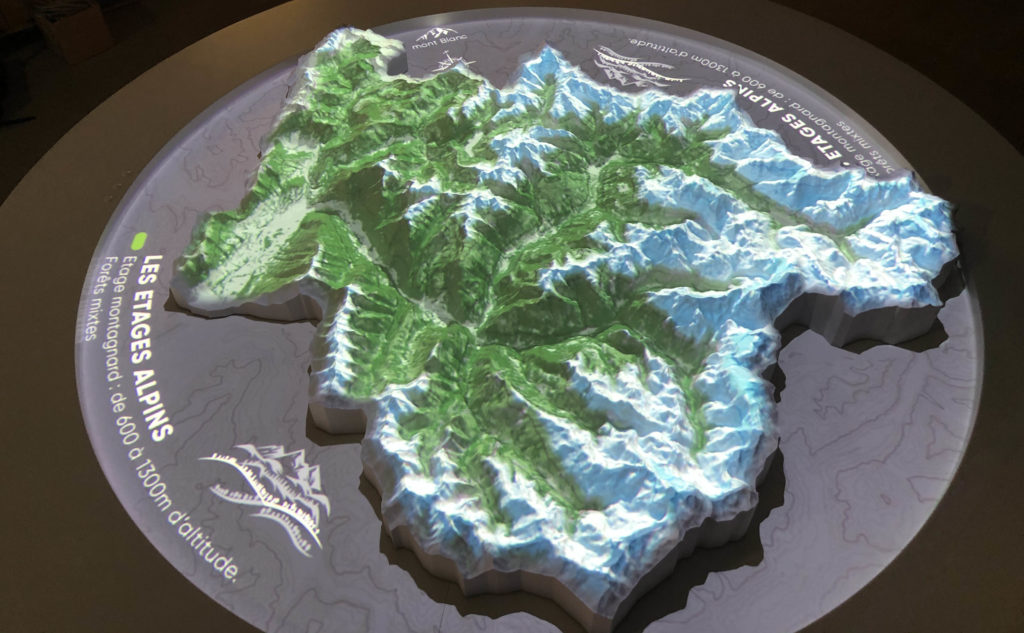 Carte relief animée Arlysère au musée Tremplin 92 d'Albertville