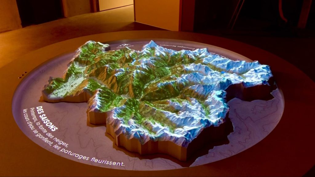 Carte relief Arlysère musée Tremplin 92 Albertville