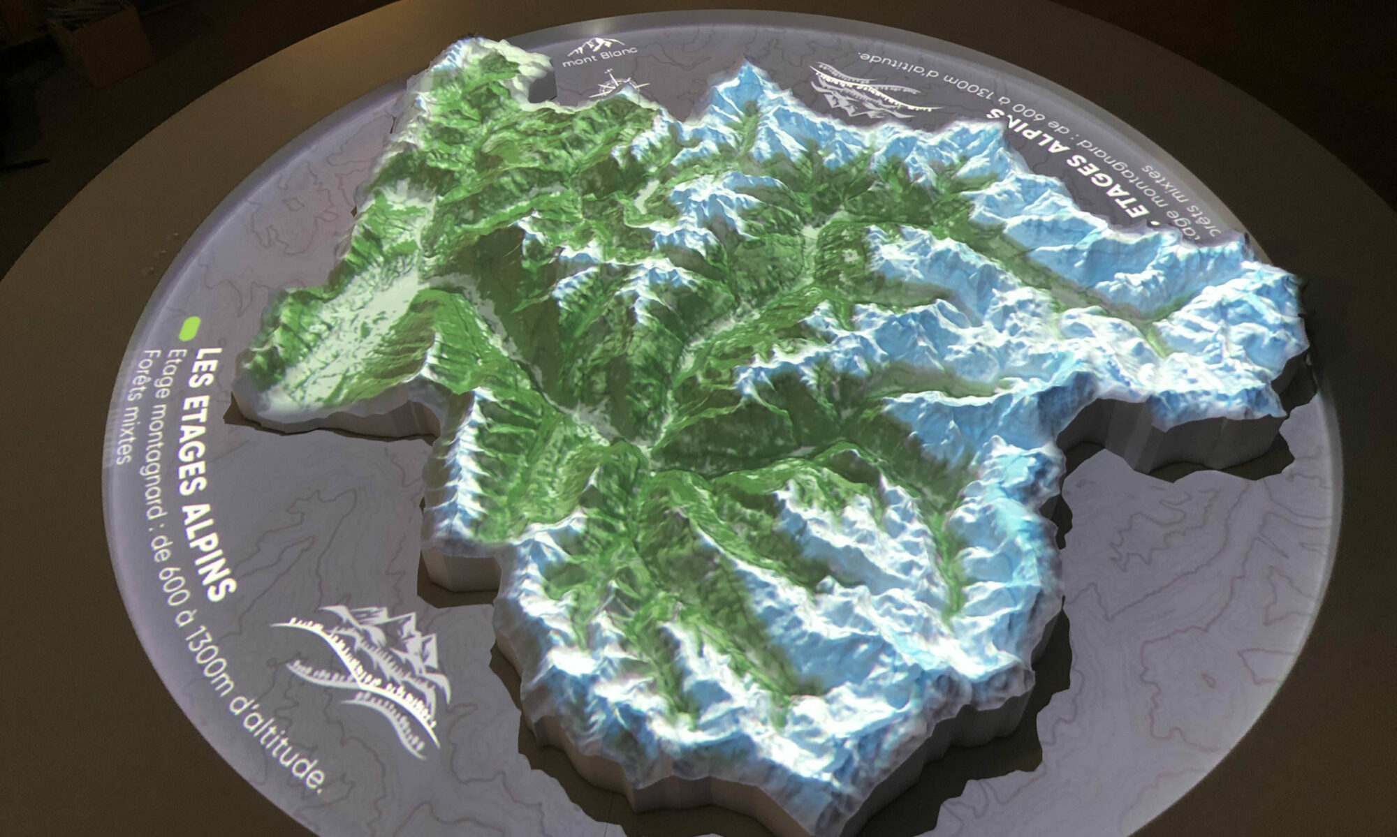 Carte relief animée Arlysère au musée Tremplin 92 d'Albertville