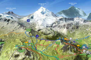 Plan VTT bikepark Tignes