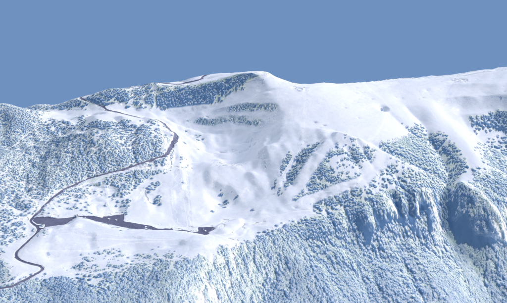 Plan des pistes du Semnoz étape 1 : modélisation du terrain