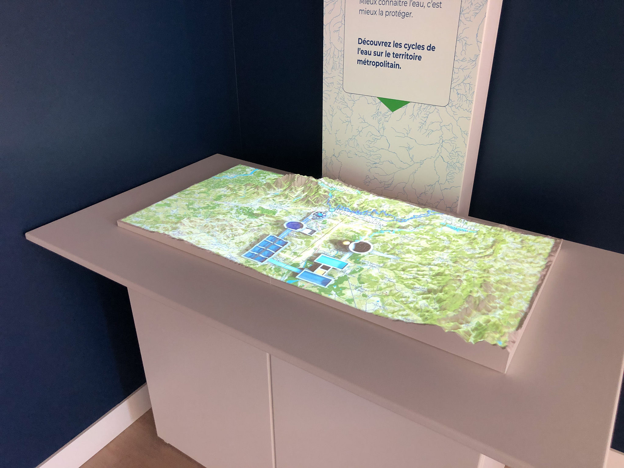 Carte relief animée de Saur Saint Etienne